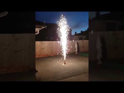 Silver Eruption Fountain firework