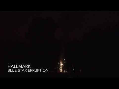 Blue Star Eruption Hallmark firework