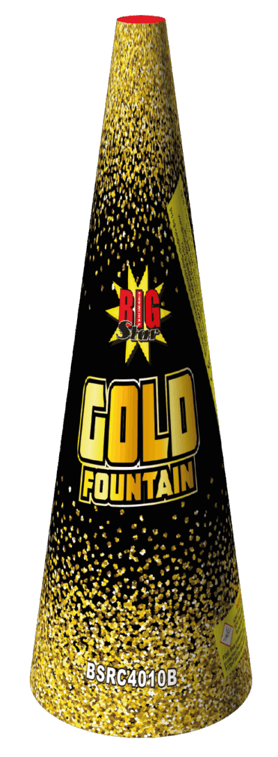 Gold Fountain 13 Inch - The Big Show Fireworks