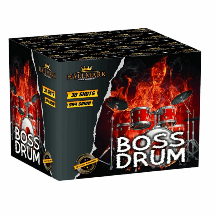Boss Drum 30 Shots Hallmark Fireworks - The Big Show Fireworks