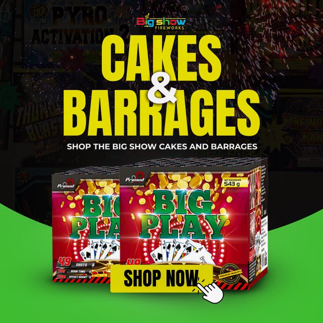 Firework Cakes and Barrages