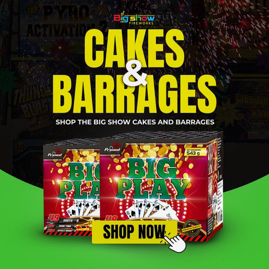 Firework Cakes and Barrages