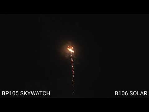 Sky Watch 10 firework Cake Barrage Box fireworks